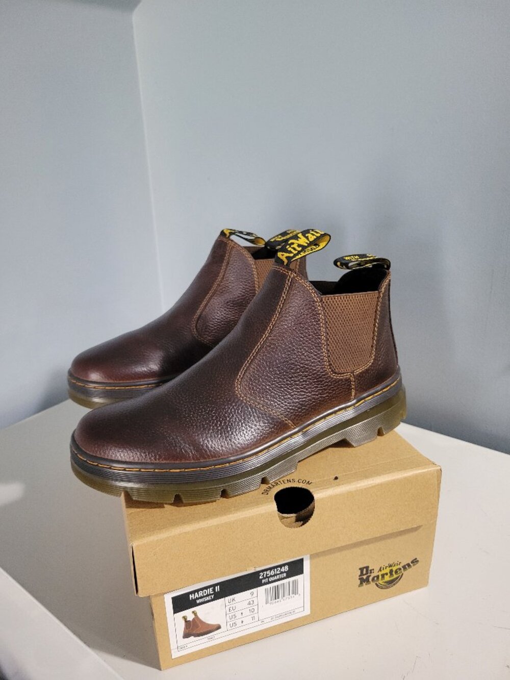 Dr Martens Hardie II Leather Chelsea Work Boots - Men's - Size 10